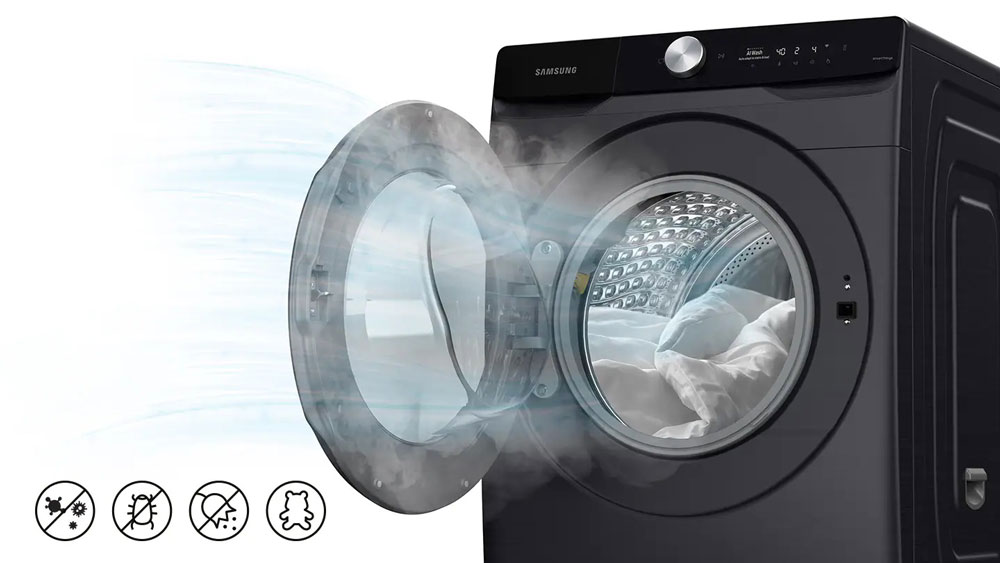 طراحی ماشین لباسشویی و خشک کن سامسونگ WD16T6500GV